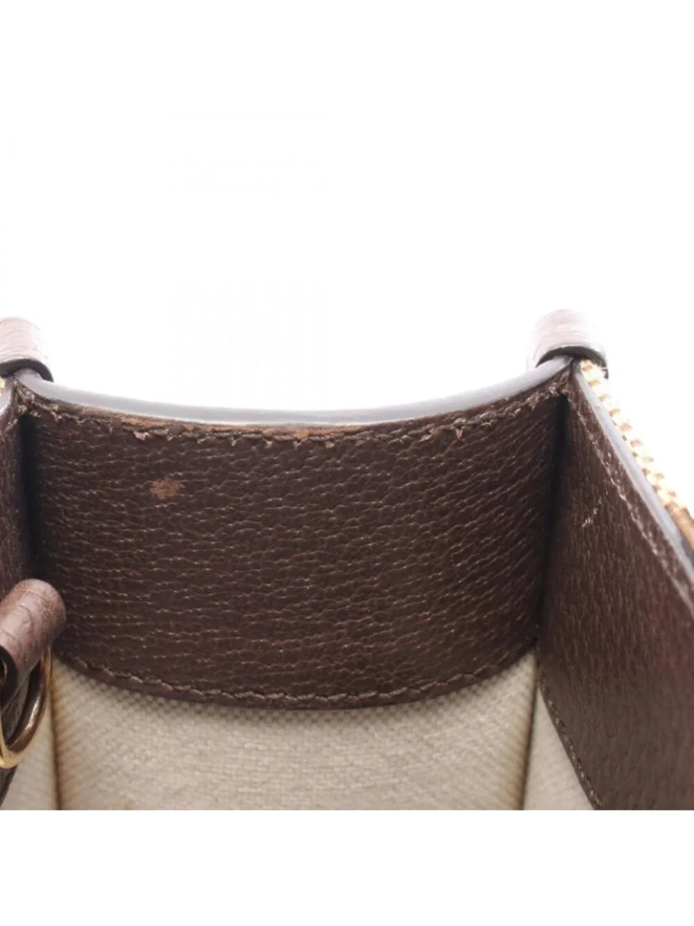 Gucci Tote Bag Jumbo GG 2-Way Beige Brown Green Leather Mini
